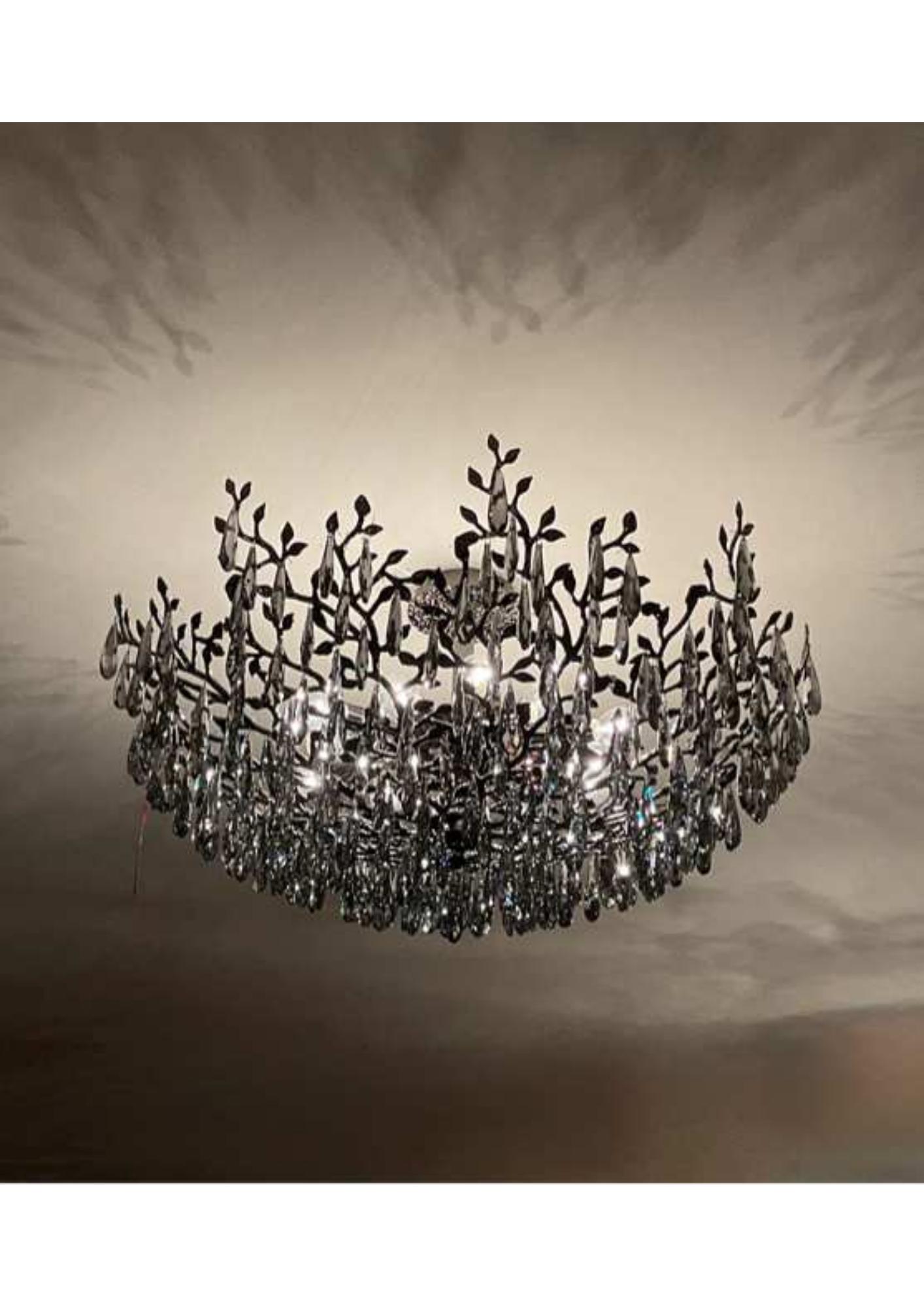 Beyond Lights - Leaf Crystal Ceiling Light-LC